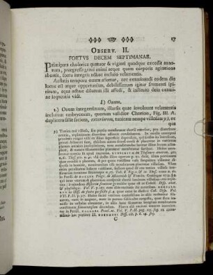 Observ. II. Foetus Decem Septimanar.