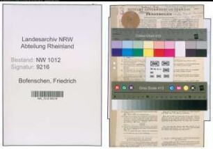 Entnazifizierung Friedrich Bofenschen , geb. 07.02.1909 (Arzt)