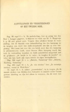 Aanvullingen en verbeteringen op het tweede deel