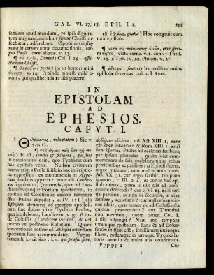 In Epistolam Ad Ephesios
