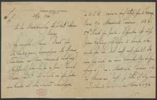 Brief an B. Schott's Söhne : 20.08.1930