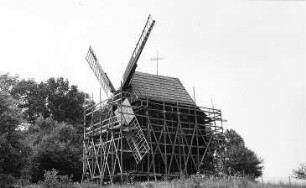 Neschwitz-Luga. Bockmühle, Baujahr 1733, eingerüstet