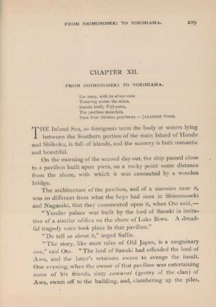Chapter XII. From Shimonoseki to Yokohama