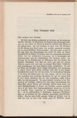 Von Reinhard Gast