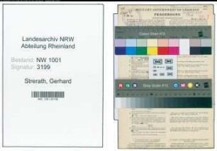 Entnazifizierung Gerhard Strerath, geb. 26.07.1890 (Vollziehungsbeamter)