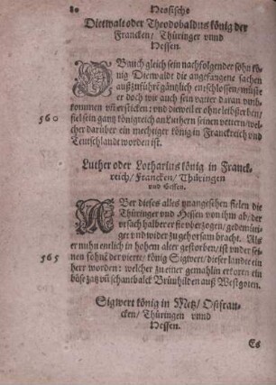 Dietwalt oder Theodobladus könig der Francken, Thüringer vnnd Hessen.