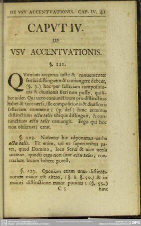 Caput IV. De Usu Accentuationis