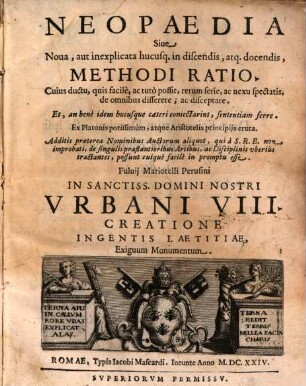 Neopaedia : sive Methodi ratio