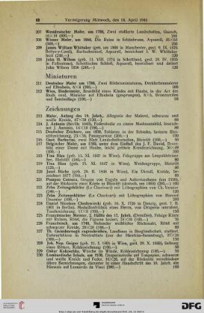 Zeichnungen (Nr. 213-241)