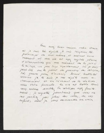Brief von Unbekannt an Gerhart Hauptmann