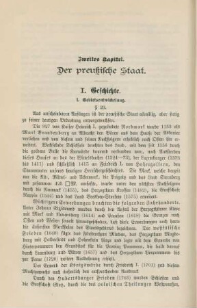 Zweites Kapitel. Der preußische Staat.
