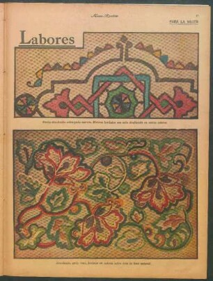 Labores [Dibujos] : Para la mujer