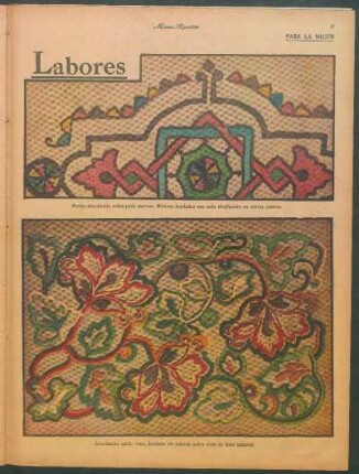 Labores [Dibujos] : Para la mujer
