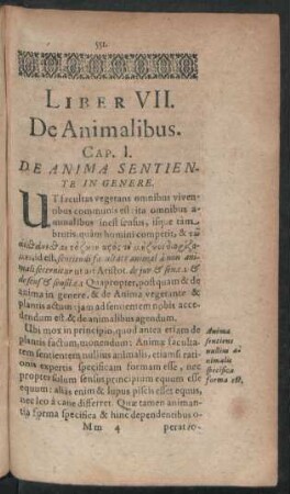 Liber VII. De Animalibus.