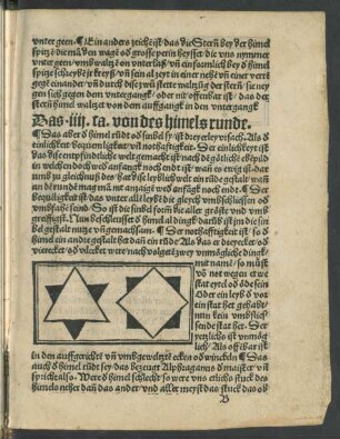 Das .iiii. ca. von des himels runde.