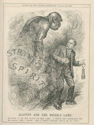 Aladdin and the miner's lamp