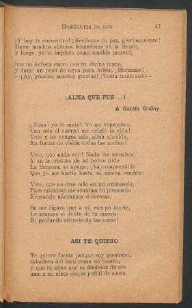 ¡Alma que fue...! : A García Godoy