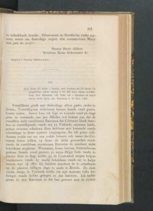 140. [Sten Sture till rådet i Danzig, om undsättning mot Ryssarne, dat. Raseborg d. 21 Nov. 1496.]