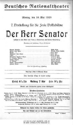 Der Herr Senator