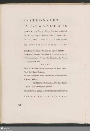 Festkonzert Im Gewandhaus