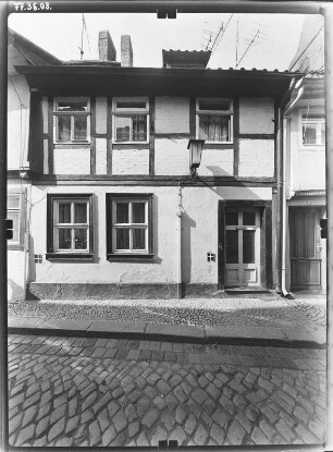 Quedlinburg, Kramerstraße 8. Wohnhaus (um 1670). Straßenfront