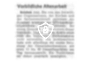 Vorbildliche Altenarbeit