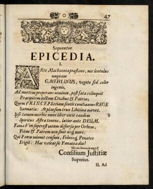 47-53, Epicedia.