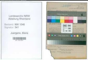 Entnazifizierung Maria Juergens , geb. 06.02.1900 (Lehrerin)