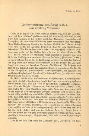 Anlage zu Seite I. Umformulierung von Absatz 2 S. I