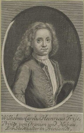 Bildnis des Wilhemus Carolus Heinricus Friso, Prinz von Oranien und Nassau