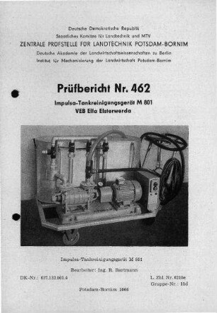 Impulsa-Tankreinigungsgerät M 801