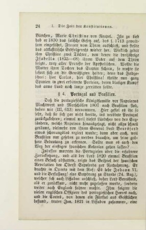 § 4. Portugal und Brasilien