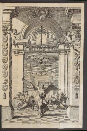 Kupferstich: J.J. de Sandrart inven. delin. et fecit aqua forti.