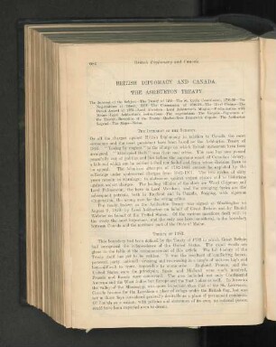 British Diplomacy And Canada. The Ashburton Treaty.