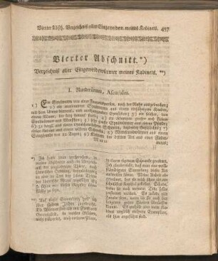 Vierter Abschnitt. Verzeichniß aller Eingeweidewürmer meines Kabinets