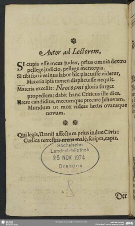 Autor ad Lectorem