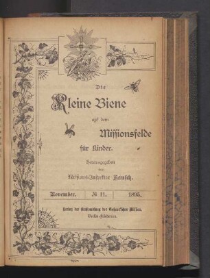 November. N° 11. 1895