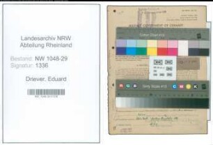 Entnazifizierung Eduard Driever , geb. 24.04.1907 (Beamter)