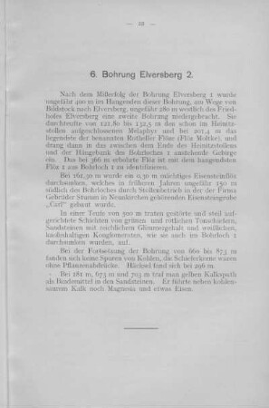 6. Bohrung Elversberg 2.