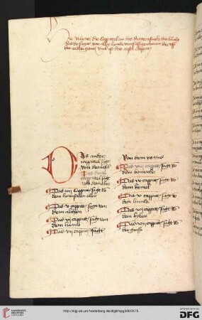 Kapitelverzeichnis Buch III.A