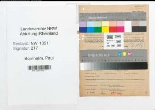 Entnazifizierung Paul Bornheim , geb. 24.12.1907 (Steuerberater)