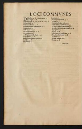 Loci Communes.