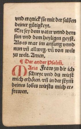 Der ander Psalm.