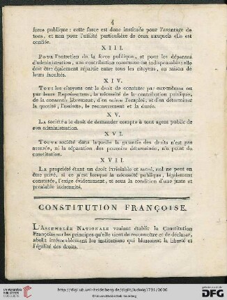 Constitution françoise