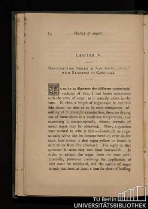 Chapter IV. Manufacturing process of raw sugar, chiefly with reference to cane-juice