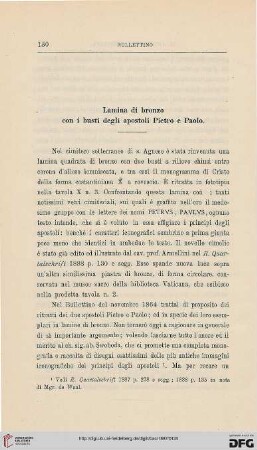 4.Ser.5.1887: Lamina di bronzo con i busti degli apostoli Pietro e Paolo