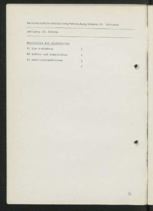 Lehrgang 10: Alkene