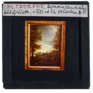 Altdorfer, Donaulandschaft mit Schloss Wörth
