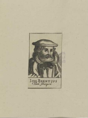 Bildnis des Iohannes Brentius
