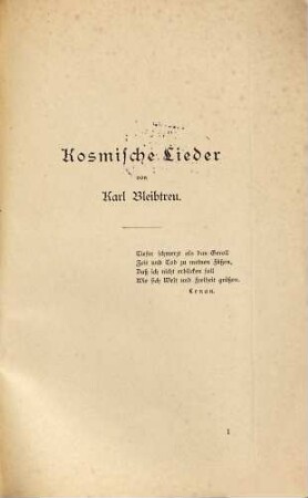 Kosmische Lieder
